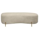 Ver imagem 2 de Puff Decorativo Banqueta Orgânico Feijão Curvo Maitê 138cm Bouclê:bege