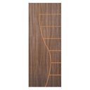 Ver imagem 1 de Kit Porta de Madeira Decorada 212x65cm com Batente de Alumínio 3,6cm Cantareira MGM