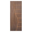 Ver imagem 1 de Kit Porta de Madeira Decorada 212x75cm com Batente de Alumínio 3,6cm Cantareira Mgm