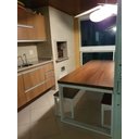 Ver imagem 4 de Mesa Estilo/Modelo Industrial com 2 Bancos (2,20 x 0,90)