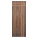 Ver imagem 2 de Kit Porta de Madeira Decorada 212x75cm com Batente de Alumínio 3,6cm Mantiqueira MGM Marrom/Carvalho Quebec