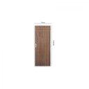 Ver imagem 3 de Kit Porta de Madeira Decorada 212x75cm com Batente de Alumínio 3,6cm Mantiqueira MGM Marrom/Carvalho Quebec