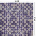 Ver imagem 6 de Pastilha de Vidro para Banheiro Craquelado Lilás 30cmx30cm