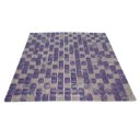 Ver imagem 3 de Pastilha de Vidro para Banheiro Craquelado Lilás 30cmx30cm