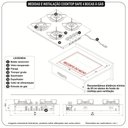 Ver imagem 5 de Fogão Cooktop 4 Bocas Mesa em Vidro - Safe - Ferro Fundido - Fogatti
