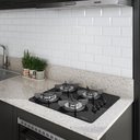 Ver imagem 4 de Fogão Cooktop 4 Bocas Mesa em Vidro - Safe - Ferro Fundido - Fogatti