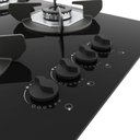 Ver imagem 2 de Fogão Cooktop 4 Bocas Mesa em Vidro - Safe - Ferro Fundido - Fogatti