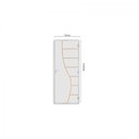 Ver imagem 3 de Kit Porta de Madeira Decorada 212x75cm com Batente de Alumínio 3,6cm Cantareira Mgm