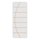 Ver imagem 2 de Kit Porta de Madeira Decorada 212x75cm com Batente de Alumínio 3,6cm Neblina MGM Abertura Esquerda Branco