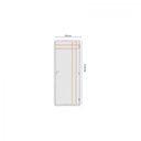 Ver imagem 3 de Kit Porta de Madeira Decorada 212x85cm com Batente de Alumínio 3,6cm Mantiqueira MGM Branco