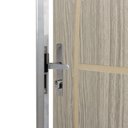 Ver imagem 4 de Kit Porta de Madeira Decorada 212x75cm com Batente de Alumínio 3,6cm Gaúcha MGM Abertura Esquerda Marrom/Carvalho Alpha