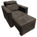 Ver imagem 1 de Poltrona Do Papai E Mamae Retratil e Reclinavel Florença Marrom