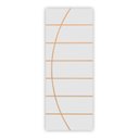 Ver imagem 2 de Kit Porta de Madeira Decorada 212x85cm com Batente de Alumínio 3,6cm Neblina MGM Abertura Direita Branco