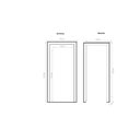 Ver imagem 5 de Kit Porta de Madeira Decorada 212x85cm com Batente de Alumínio 3,6cm Gaúcha Mgm Abertura Esquerda