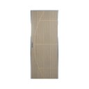 Ver imagem 1 de Kit Porta de Madeira Decorada 212x85cm com Batente de Alumínio 3,6cm Gaúcha MGM Abertura Esquerda Marrom/Carvalho Alpha