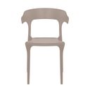 Ver imagem 3 de Cadeira de Jantar Garden Luxo Empilhável Gd-011 - Nude