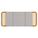 Ver imagem 5 de Cabeceira Estofada Casal Curva com Detalhes em Tela Natural 170x70cm Tw199 Dalla Costa Tw194 Freijo/