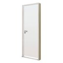 Ver imagem 1 de Kit Porta Madeira Lisa 212x65cm Batente Alumínio 3.6cm Abertura Esquerda Branca MGM Abertura Esquerda
