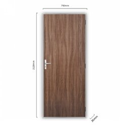 Kit Porta de Madeira Lisa 212x75cm com Batente de Alumínio 3,6cm Ecomadeiral MGM - 3