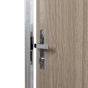 Ver imagem 4 de Kit Porta de Madeira Lisa 212x85cm com Batente de Alumínio 3,6cm Ecomadeiral Mgm Abertura Esquerda