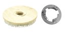 Ver imagem 1 de Escova Em NYLON 410 mm COM Flange Para Enceradeira BRALIMPIA, Eletrolux, Romher, Eletrolux, Deep Cle