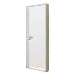 Kit Porta de Madeira Lisa 212x85cm com Batente de Alumínio 3,6cm Ecomadeiral MGM - 1