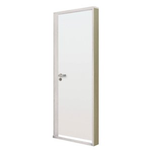 Kit Porta de Madeira Lisa 212x85cm com Batente de Alumínio 3,6cm Ecomadeiral MGM
