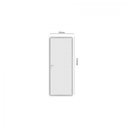 Ver imagem 3 de Kit Porta de Madeira Lisa 212x85cm com Batente de Alumínio 3,6cm Ecomadeiral Mgm Abertura Esquerda