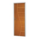 Ver imagem 1 de Kit Porta de Madeira Decorada 212x75cm com Batente de Alumínio 3,6cm Cantareira Mgm