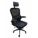 Ver imagem 1 de Cadeira Escritório Presidente Ergonômica Preta