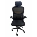 Ver imagem 2 de Cadeira Escritório Presidente Ergonômica Preta