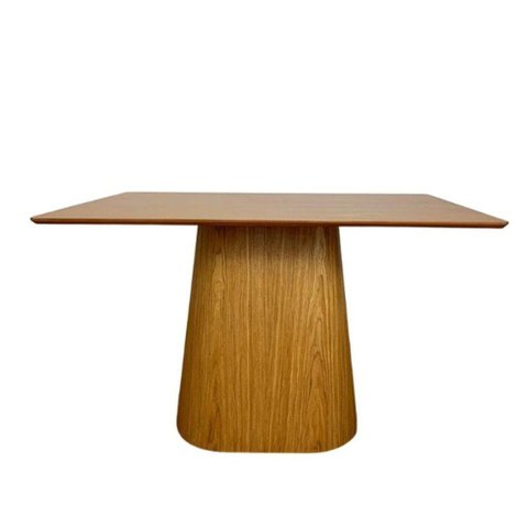 Mesa de Jantar Cone Retangular 150x90 Cm Tampo Freijó Base Freijó Cor Marrom