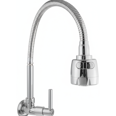 Torneira Gourmet Cozinha Parede Flexível 1/4 de Volta 5/8"