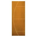 Ver imagem 2 de Kit Porta de Madeira Decorada 212x75cm com Batente de Alumínio 3,6cm Gaúcha MGM Abertura Direita Marrom/Mogno