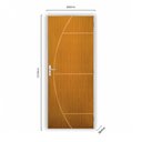 Ver imagem 3 de Kit Porta de Madeira Decorada 212x85cm com Batente de Alumínio 3,6cm Gaúcha Mgm