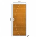 Ver imagem 3 de Kit Porta de Madeira Decorada 212x65cm com Batente de Alumínio 3,6cm Neblina Mgm Abertura Direita