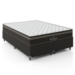 Cama Box Queen Bipartido + Colchão Paris Molas Ensacadas Pocket - 61x158x198cm - e-Shop Casa - Jacqu - 4