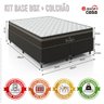 Cama Box Queen Bipartido + Colchão Paris Molas Ensacadas Pocket - 61x158x198cm - e-Shop Casa - Jacqu - 2