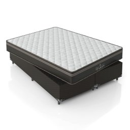 Cama Box Queen Bipartido + Colchão Paris Molas Ensacadas Pocket - 61x158x198cm - e-Shop Casa - Jacqu - 5
