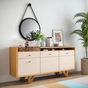Ver imagem 2 de Balcão Aparador Buffet 2 Portas Emili Cinamomo/off White H01 - D’Rossi