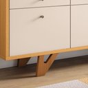 Ver imagem 7 de Balcão Aparador Buffet 2 Portas Emili Cinamomo/off White H01 - D’Rossi