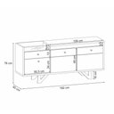 Ver imagem 3 de Balcão Aparador Buffet 2 Portas Emili Cinamomo/off White H01 - D’Rossi