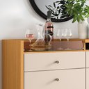 Ver imagem 6 de Balcão Aparador Buffet 2 Portas Emili Cinamomo/off White H01 - D’Rossi