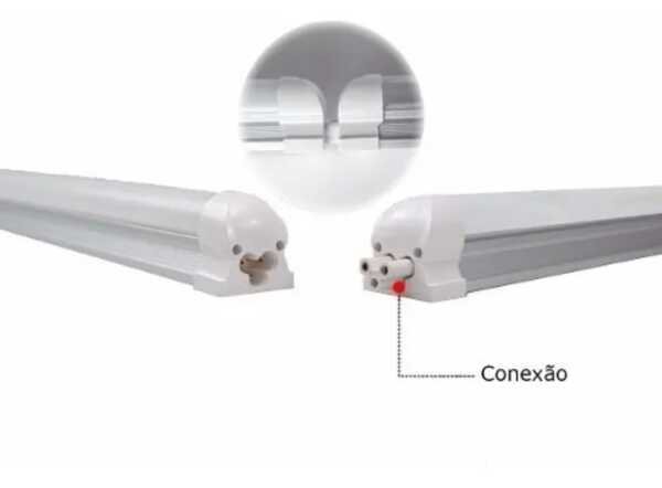 Lampada Led Tubular T8 60 Cm Base 3000K Branco/Quente - 2