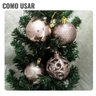 Bola de Natal Rose Gold Misto 6cm - 9 Unidades - 7