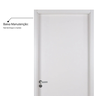 Kit Porta de Madeira Lisa 215x74cm com Batente de MDF Ultra 07cm Melamínico MGM - 9