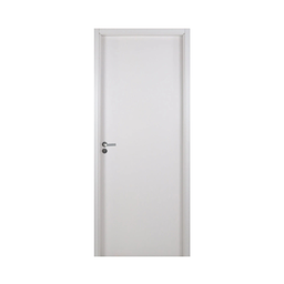 Kit Porta de Madeira Lisa 215x84cm com Batente de MDF Ultra 07cm Melamínico MGM Abertura Direita - 2 Kit Porta de Madeira Lisa 215x84cm com Batente de MDF Ultra 07cm Melamínico MGM Abertura Direita - 2