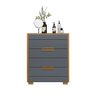 Cômoda Dhara 86cm 4 Gavetas Linha Cômoda Freijó Cinza Moval - 2