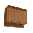 Ver imagem 1 de Armário Aéreo 3 Portas 120cm com LED Fita Linha Liga Modulado