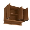 Ver imagem 4 de Armário Aéreo 3 Portas 120cm com LED Fita Linha Liga Modulado